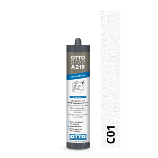 Otto Acrylic-Granular structur white C01 "OTTOSEAL® A215" 310ml Cartridge