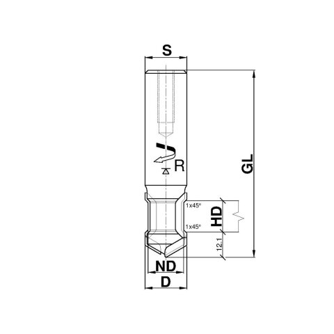 Aigner Diamond (PCD) FJointing/chamfering/boring tool...