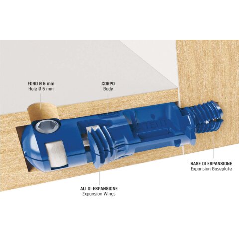 CAR BLU 8 Furniture connector 1500 pieces