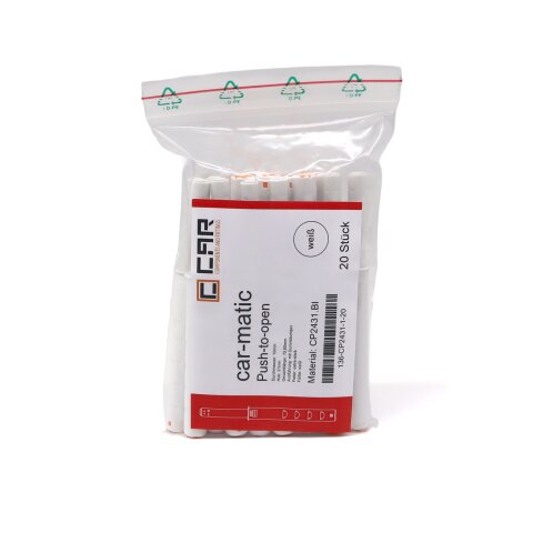 car-matic Ø10mm Push to Open 37mm door opener white extra strong 20 Piece