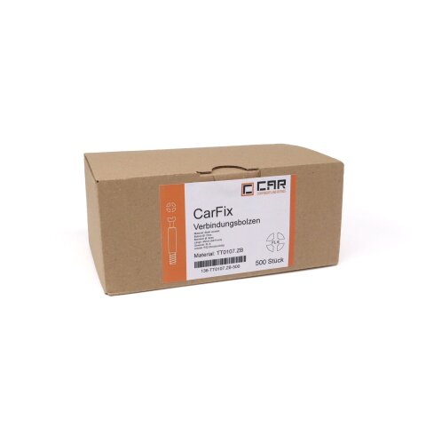 CAR 8x34mm Verbindungsbolzen "CarFix" Standard Stahl verzinkt 500 Stück - TT0107.ZB-500