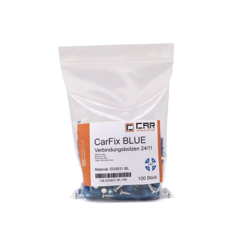 CAR 8x24mm Expanding dowels "CarFix BLUE" Steel 100 pieces