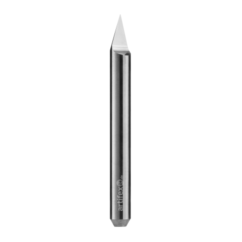 60° Carbide Graver 0,20/40mm Shank 6mm right