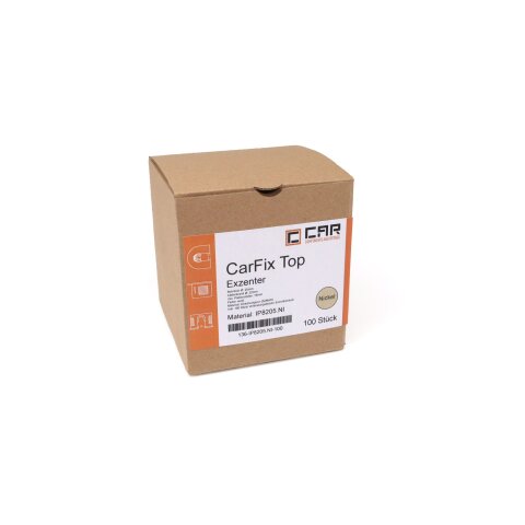 CAR "CarFix Top" Ø20/22mm ab 18mm Holzdicke Nickel 100 Stück - IP8205.NI-100