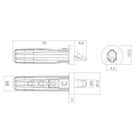 CAR "no-one" invisible shelf support 100 pieces