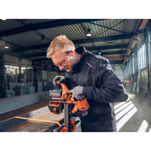 FEIN Akku-Bandsäge für Schnitttiefen bis 63,5 mm ABAS 18-63 AS Set 2 x 8 Ah
