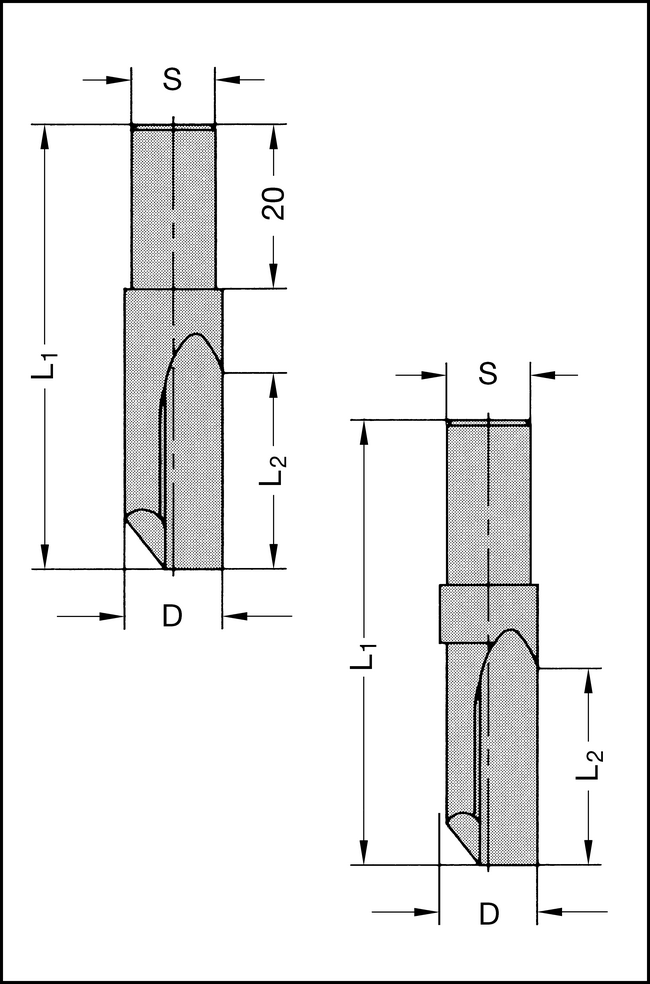 Oberfräser Z1 HW-So-massiv 8x22mm