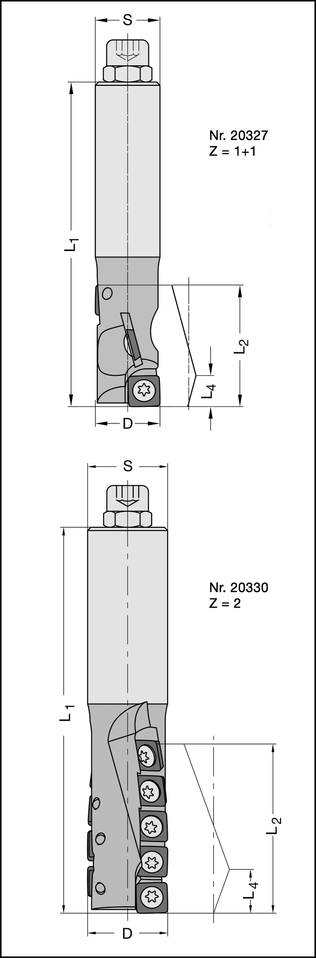 FourCut-HW-Schaftfräser 25x50mm