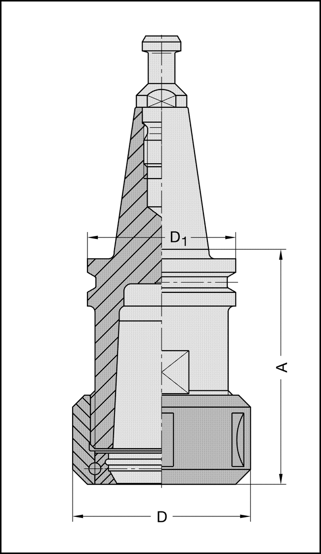 Spannzangenfutter SK30 A=70mm