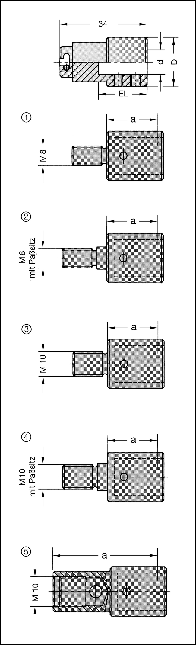 Maschinenteil M10;10mm