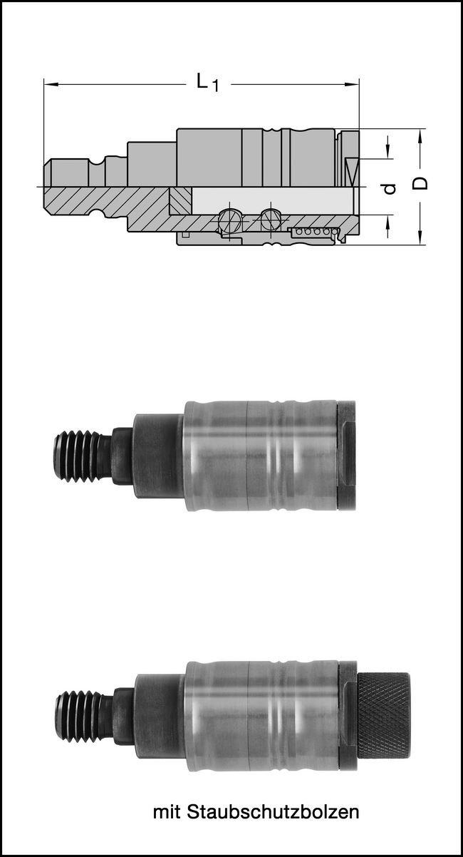 JSOfix Schnellwechselfutter d=10mm
