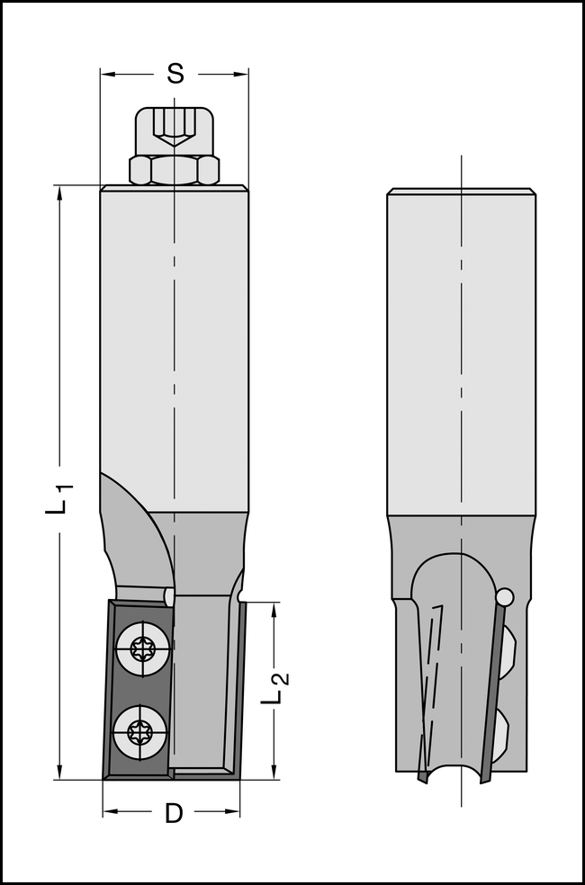 WP-Schaftfräser Z2 25x30mm