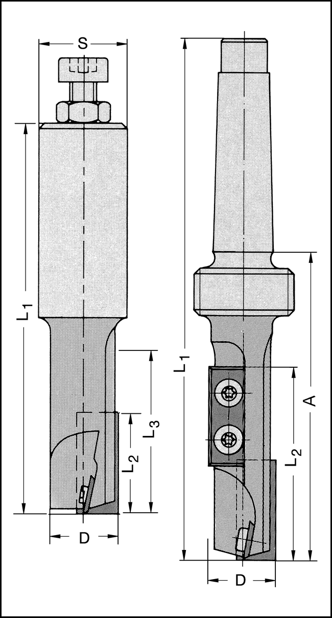 Oberfräser Z1+1 HW-WP 20x58mm