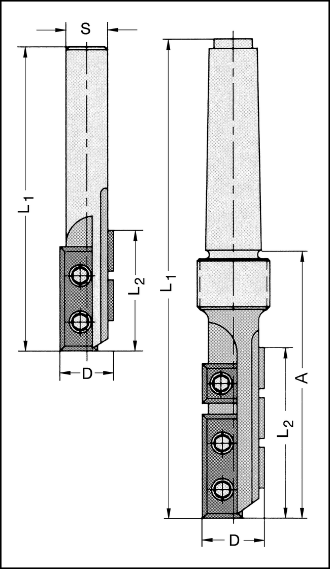 Schaftwerkzeug Z2 HW-WP 16x34