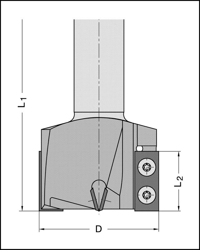 Nut-u.Planfräser HW-WP D=40x30mm