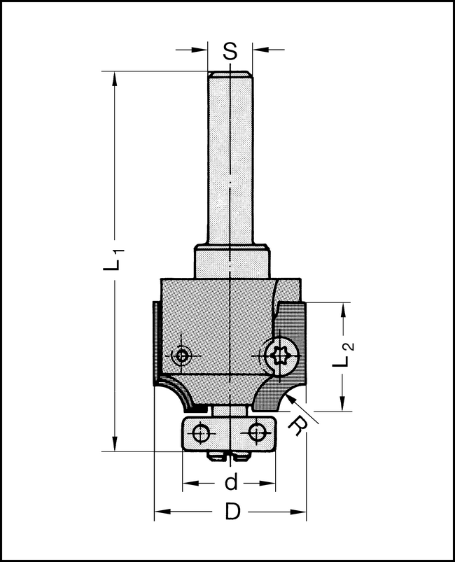 UNITEC-Abrundfräser R=3mm HV