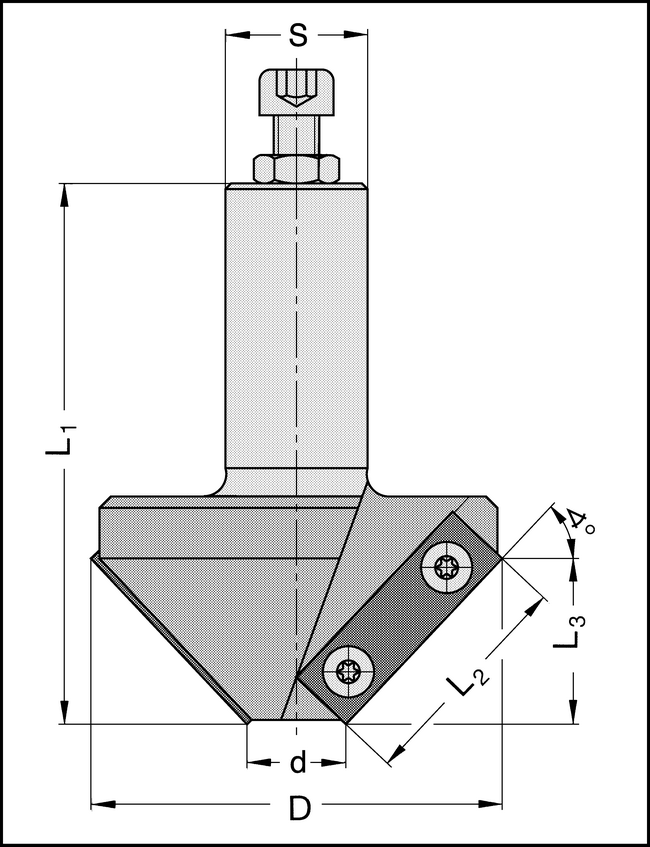 WP-Fasefräser Z2 D=74mm