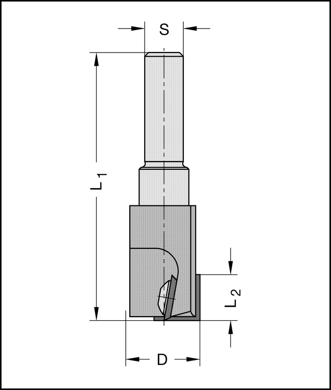 Nut/Stulpfräser HW-WP D=18mm Z1+1