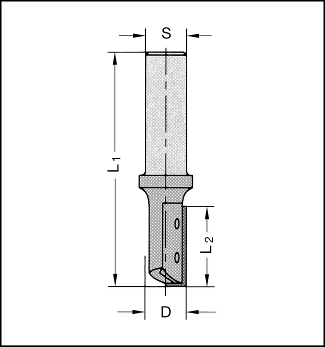 Oberfräser Z1 HW-WP 14x30mm