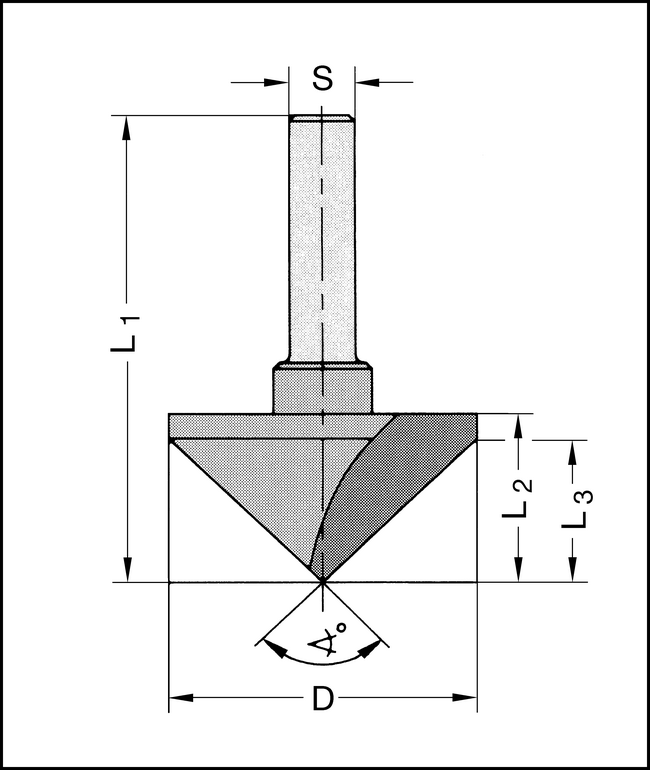 Faseschaftfräser Z1 HW 90°