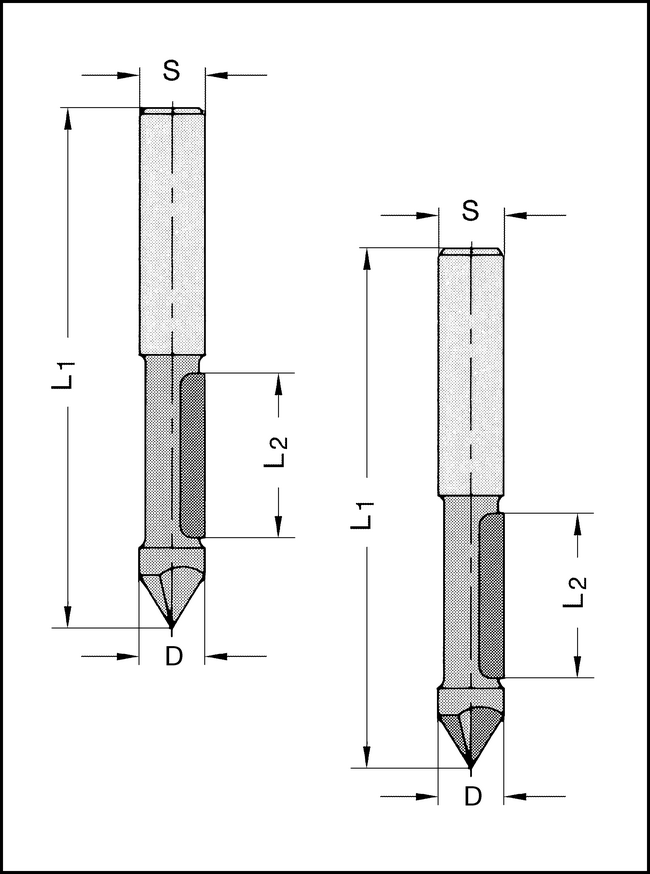 Kopierfräser HW 8mm S=8mm Z1