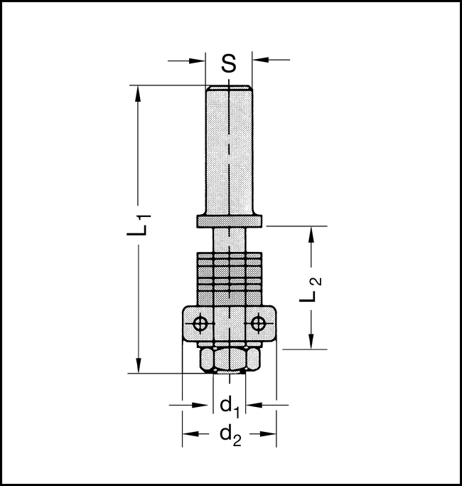 Welle m.Anlauflager 15,9mm