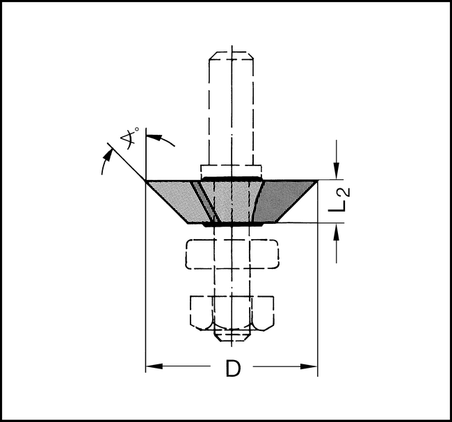 Fasefräser Z3 HW 30,5mm 45°