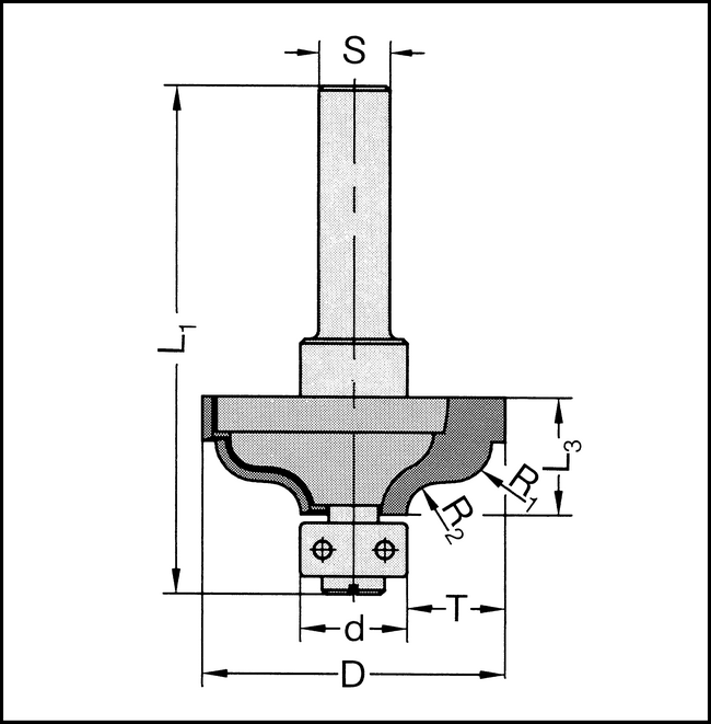 Profilfräser Z2 HW 34mm