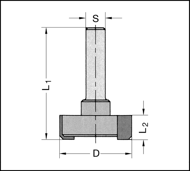 Planfräser Z2 HW 30mm