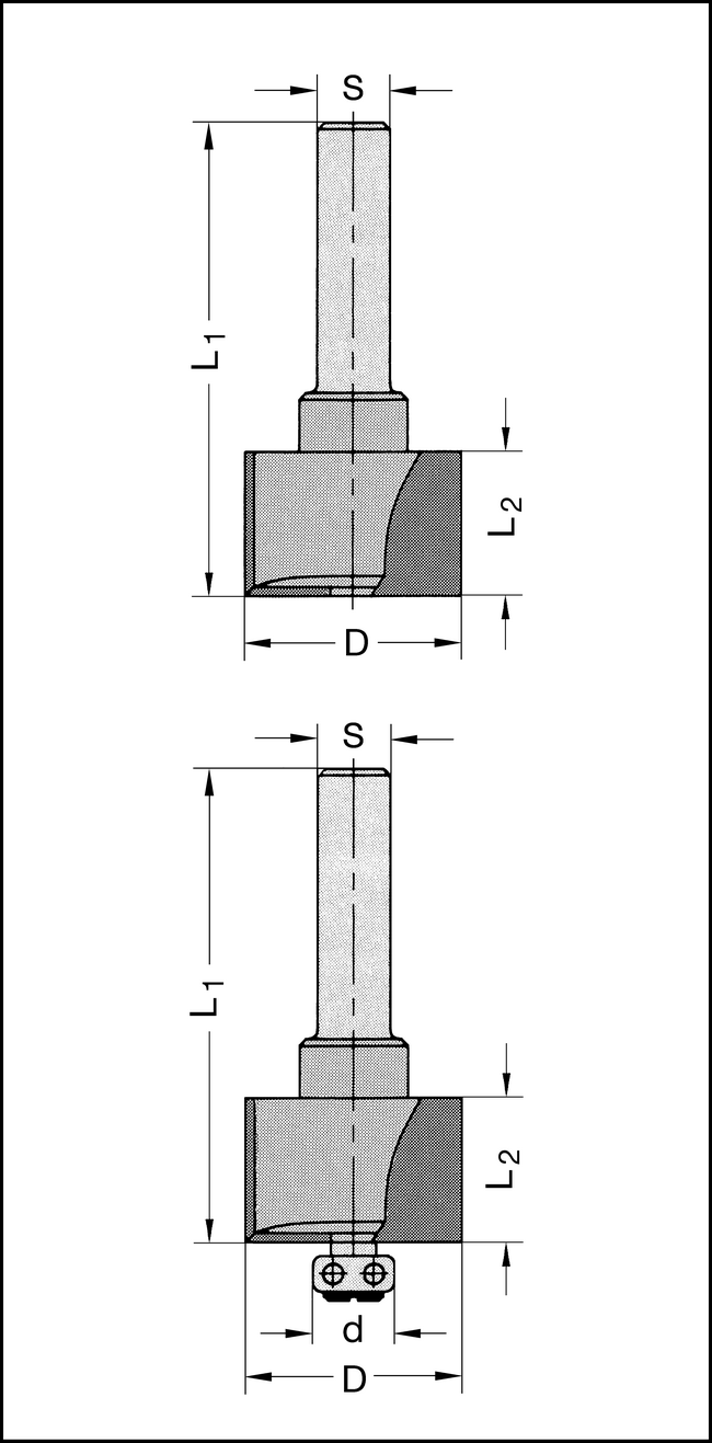 Falzfräser Z2 HW 24mm