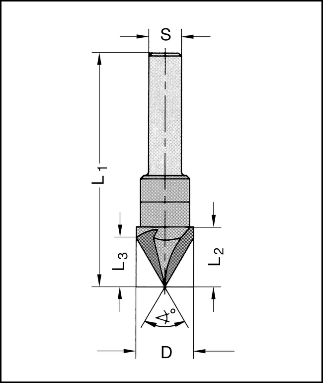 Ziernutenfräser Z3 HW 90°