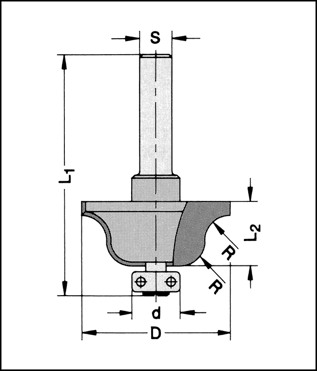 Profilfräser Z2 HW 37,2mm