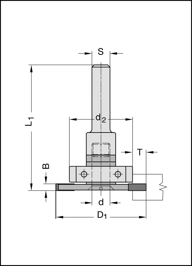 Laminat Nutfräsersatz 2,8mm S=8mm