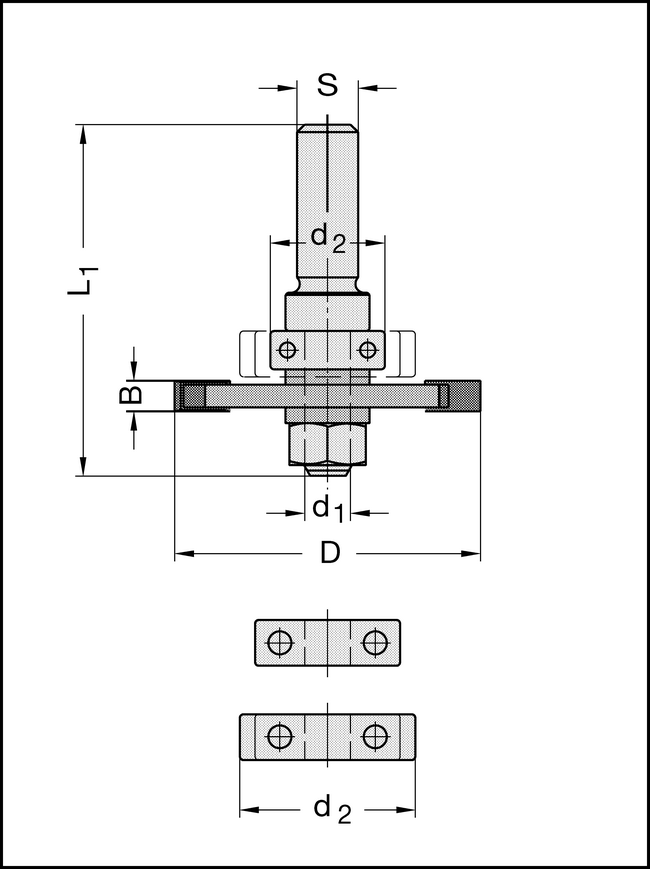 Lamello Fräsersatz S=8mm