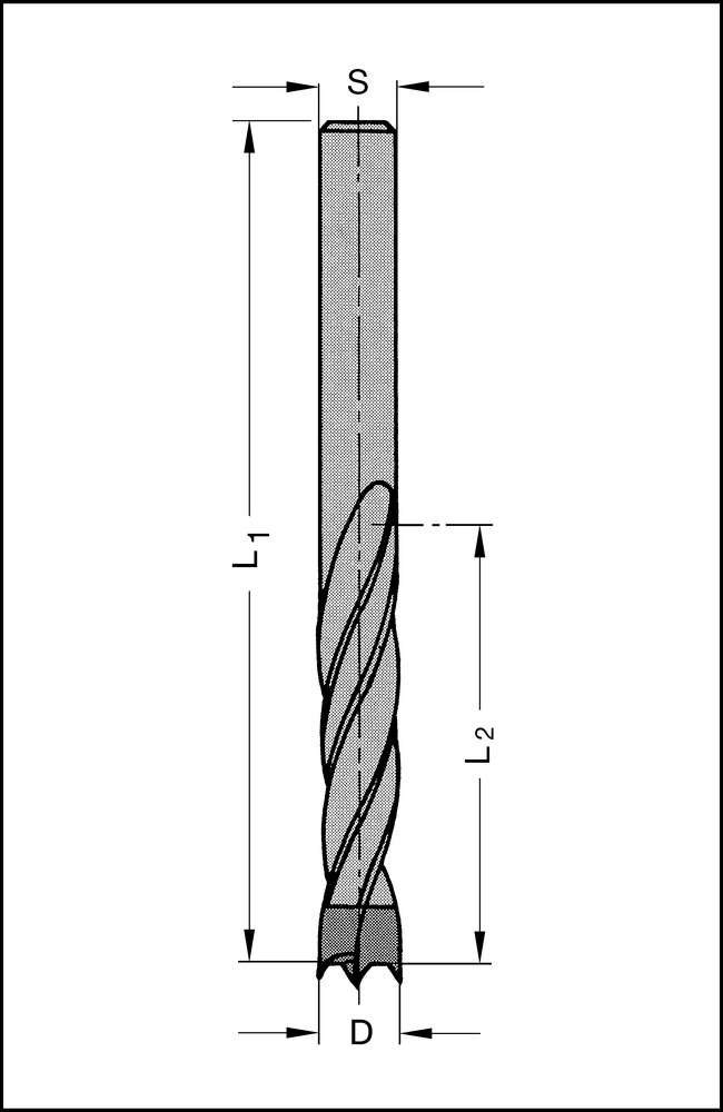Spiralbohrer HW 5x35mm S=5mm L.