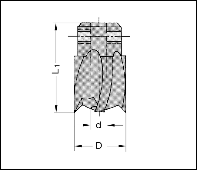 Aufsteck-Stufensenker HS 8x16x25mm