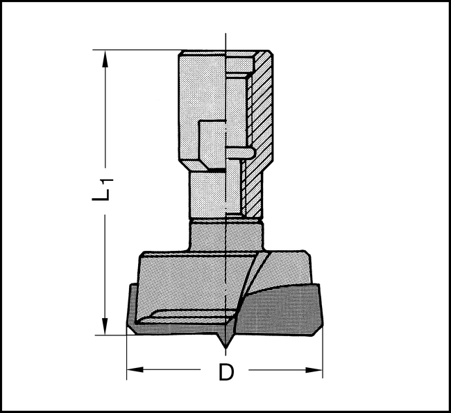 Beschlagbohrer  HW 35mm S=8mm