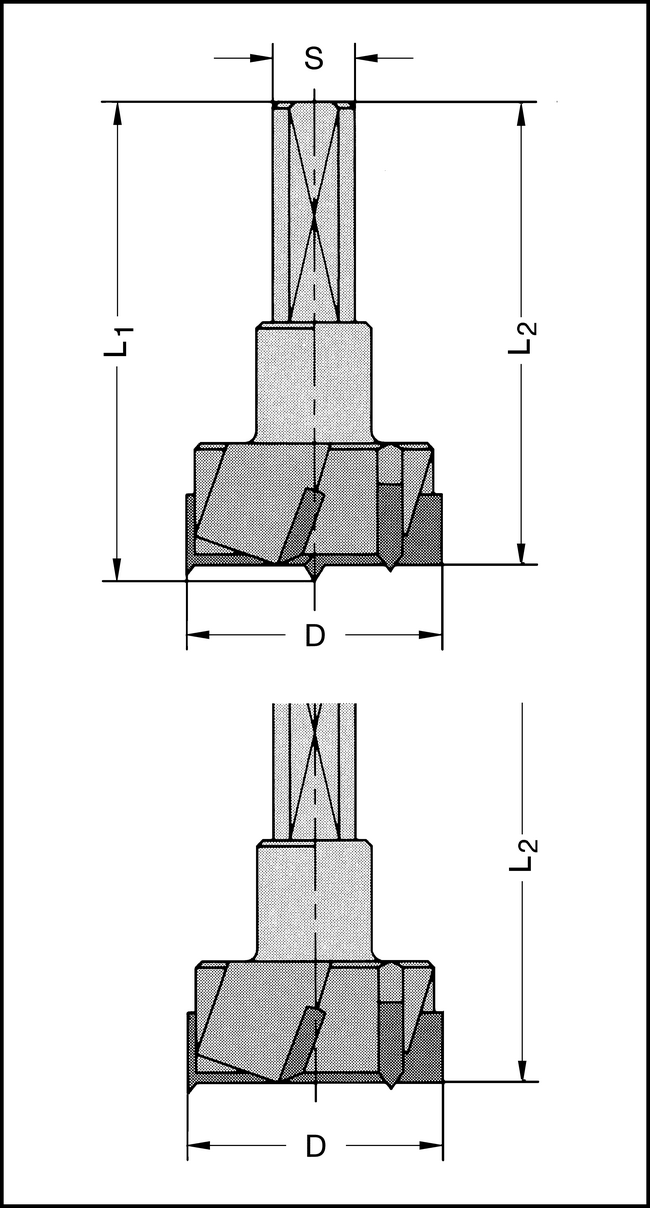 Zylinderkopfbohrer HW 35x55,5mm