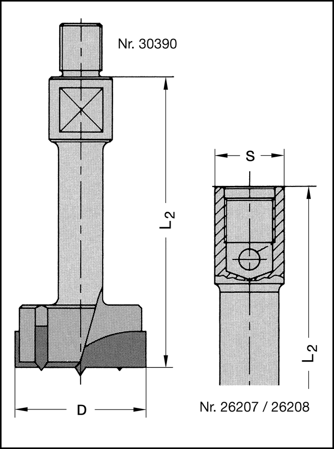 Beschlagbohrer HW M10 20mm