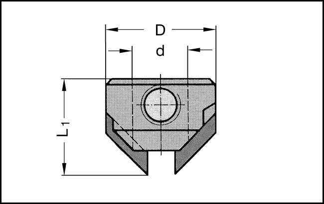 Aufsteckversenker Z2 HW 6mm L.