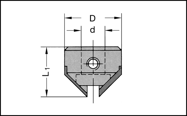 Aufsteckversenker Z2 HW GR.I L.