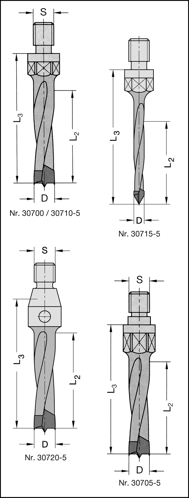 Dübellochbohrer M8 HW 6x45mm L.