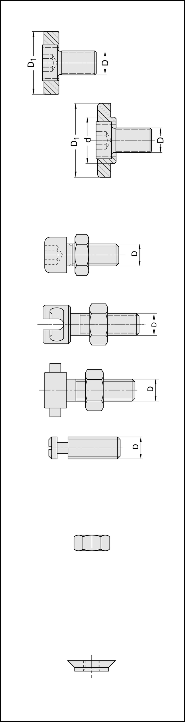 Einstellschraube M6 komplett