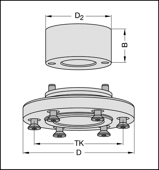 Flansch zu Sägeblattaufnahme 39495