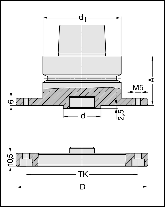 Sägeblattaufnahme HSK-F 63