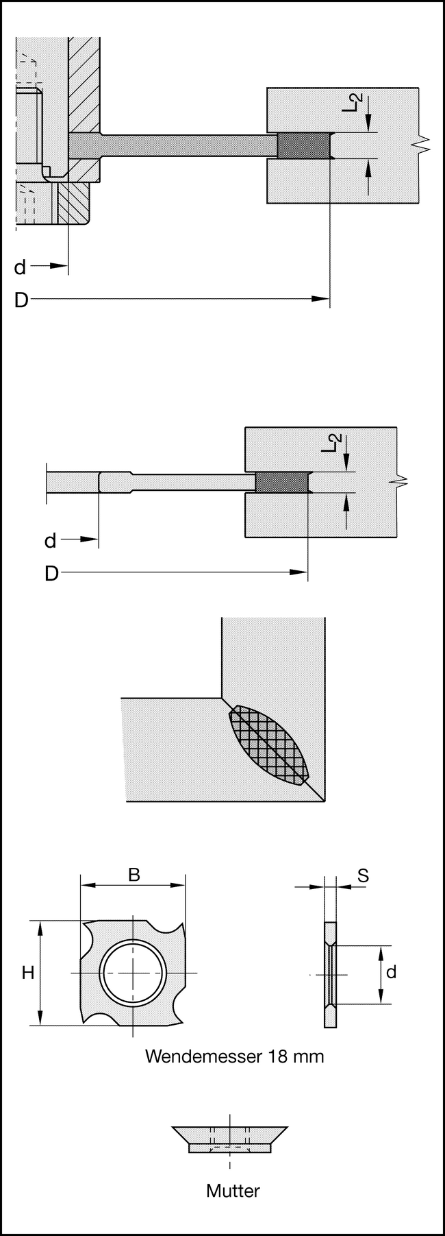 Nutfräser Z2+2+4V HW-WP 125x6x30mm