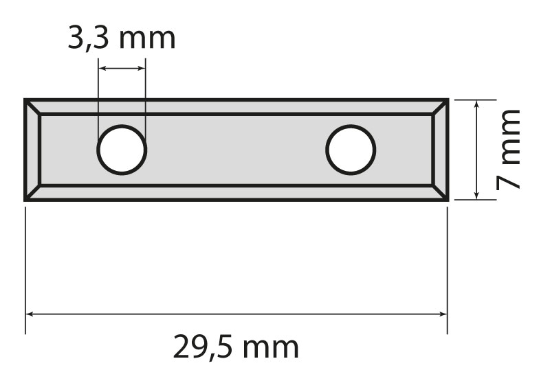 HW-Wendemesser HW02 29,5x7x1,5mm