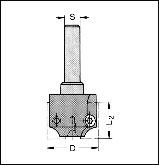 Viertelstabmesser HW-WP R=6mm