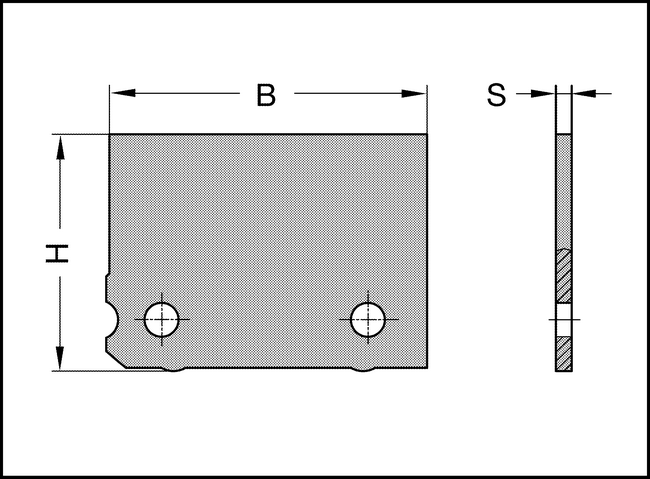 HW-Profilmesser 100x30x2,5mm HW02