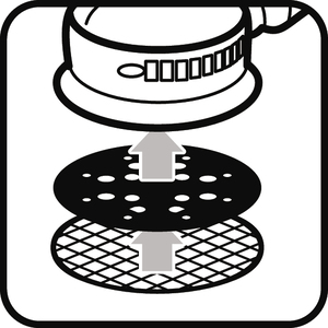 Nur mit Schleiftellerschutz verwenden